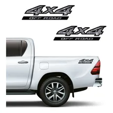 Kit Adesivo Lateral 4x4 Off Road Nissan Frontier 2005 À 2012 Cor Prata Escovado Foto mini 2
