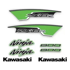 Kit Adesivo Lateral Kawasaki Ninja Zx-6r 600 2012 Zx6r Foto mini  2