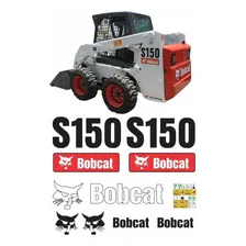 Kit Adesivo Mini Carregadeira Bobcat S150 + Etiquetas Mk Cor PADRÃO Foto mini 4