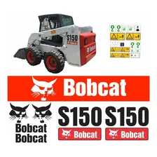 Kit Adesivo Mini Carregadeira Bobcat S150 + Etiquetas Mk Cor PADRÃO Foto mini 1