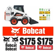 Kit Adesivo Mini Carregadeira Bobcat S175 + Etiquetas Mk Cor PADRÃO Foto mini 2