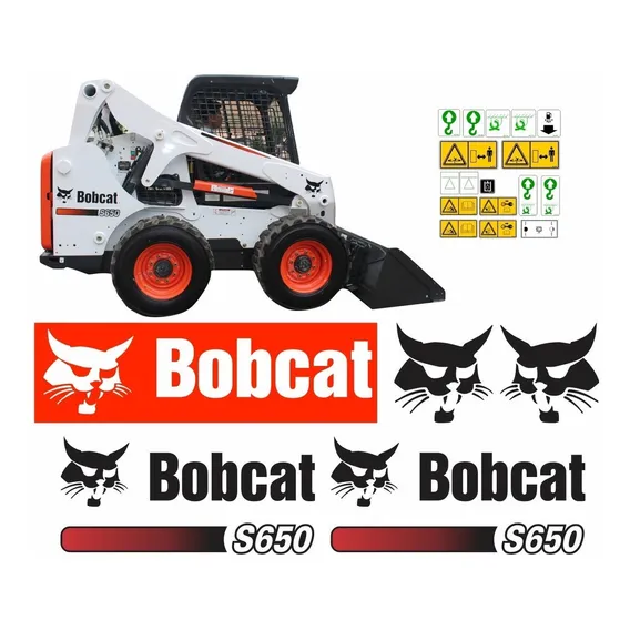 Kit Adesivo Mini Carregadeira Bobcat S650 + Etiquetas Mk Foto 1