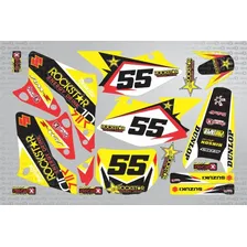 Kit Adesivo Moto Cross Trilha Suzuki Rmz 2006 0,20mm 020 Cor Moto De Trilha Rmz 250 2006 Foto mini 1