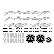 Kit Adesivo Moto Yamaha Fazer 250 Ys 2008 Vermelha Faixa Foto mini 3