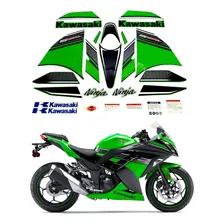 Kit Adesivo Para Kawasaki Ninja 300 Edicao Especial 16103 Cor Verde Foto  mini 1