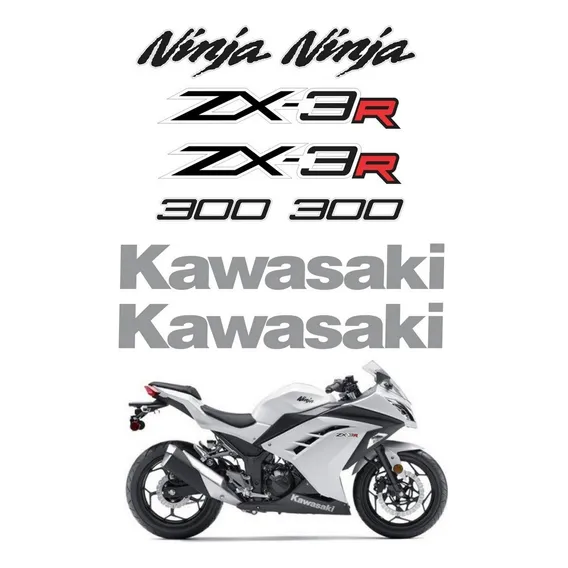 Kit Adesivo Para Kawasaki Ninja 300 Zx-3r 15961 Foto 1