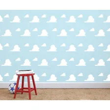 Kit Adesivo Parede Nuvens Toy Story 220 Und Cor Branco Foto mini 1