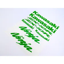 Kit Adesivo Personalizado Moto Kawasaki Zx10r Verde Ca-15697 Foto mini 3