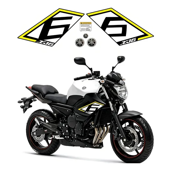 Kit Adesivo Personalizado Para Yamaha Xj6 Sp 18300 Foto 1