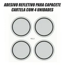 Kit Adesivo Refletivo Capacete Moto Bicicleta Carro Bike Foto mini 1