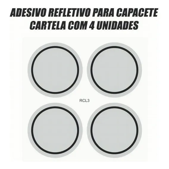 Kit Adesivo Refletivo Capacete Moto Bicicleta Carro Bike Foto 1