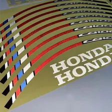 Kit Adesivo Refletivo Roda Moto Honda Cb 1000r Filete Prata Foto mini 4