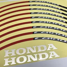 Kit Adesivo Refletivo Roda Moto Honda Cb 1000r Filete Prata Foto mini 3