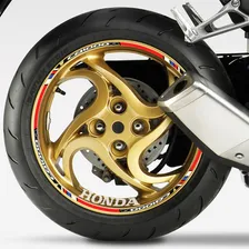 Kit Adesivo Refletivo Roda Moto Honda Cb 1000r Filete Prata Foto mini 2