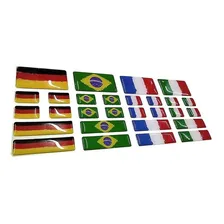 Kit Adesivo Resinado Bandeira Alemanha Placa Coluna Traseira Foto mini 2