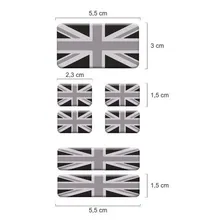 Kit Adesivo Resinados Bandeira Inglaterra Cinza Placa Coluna Foto mini 2