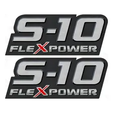 Kit Adesivo S10 Flexpower Vermelho + Faixa Chevrolet Grafite Foto mini  3