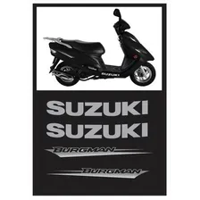Kit Adesivo Suzuki Burgman 2008 Cor Recorte Eletrônico Foto mini  3
