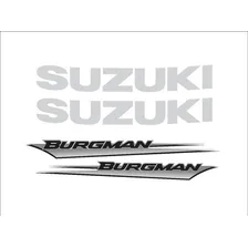 Kit Adesivo Suzuki Burgman 2008 Cor Recorte Eletrônico Foto  mini 1