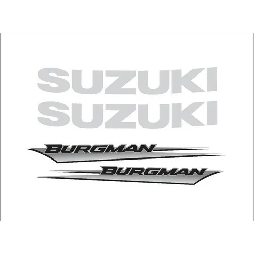 Kit Adesivo Suzuki Burgman 2008 Cor Recorte Eletrônico Foto 1