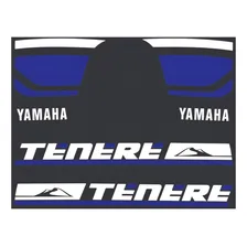 Kit Adesivo Tanque Yamaha Tenere 250 2018 Preto 047 Cor TENERE 250 2018 PRETA Foto mini  3