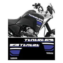 Kit Adesivo Tanque Yamaha Tenere 250 2018 Preto 047 Cor TENERE 250 2018 PRETA Foto  mini 1
