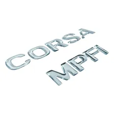 Kit Adesivo Traseiro Emblema Corsa Mpfi Cromado Resinado Foto mini 4