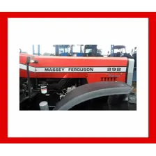 Kit Adesivo Trator Massey Ferguson Mf 292 Turbo +etiqueta Mk Cor ADESIVO MASSEY FERGUSON 292 TURBO Foto mini 4