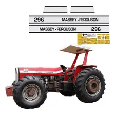 Kit Adesivo Trator Massey Ferguson Mf 296 + Etiqueta Mk Foto mini 1