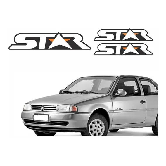 Kit Adesivo Volkswagen Gol Star 1998 Ad024 Foto 1