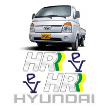 Kit Adesivos Caminhão Hyundai Hr Ev Capô + Lateral Resinado Foto  mini 1
