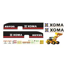 Kit Adesivos Carregadeira Hidráulica Xgma Xg935 Foto mini 1