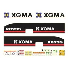 Kit Adesivos Carregadeira Hidráulica Xgma Xg935 Foto mini 2