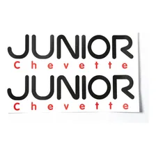 Kit Adesivos Chevrolet Chevette Junior Preto Cj002 Foto mini 1