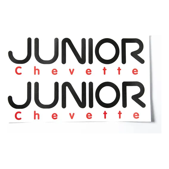 Kit Adesivos Chevrolet Chevette Junior Preto Cj002 Foto 1