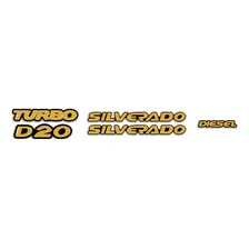 Kit Adesivos Chevrolet Silverado D20 2000 E 2001 Alto Relevo Foto mini 1