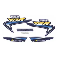 Kit Adesivos Compativeis Yamaha Ybr 125 2002 Azul 00768 Foto mini 1