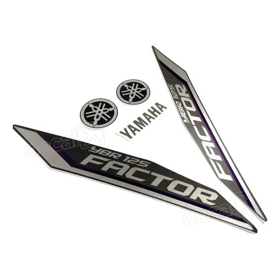 Kit Adesivos Compativeis Yamaha Ybr 125 Factor 2012 Roxa Foto 1