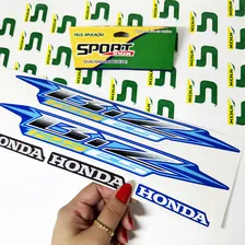 Kit Adesivos CompatÃvel Biz 125 Es 2006 Moto Azul - Genérico Foto mini 4