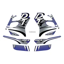 Kit Adesivos Compatível Com Yamaha Dt200r 2000 Azul 00687 Foto  mini 1