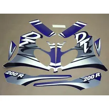 Kit Adesivos Compatível Com Yamaha Dt200r 2000 Azul 00687 Foto mini  2