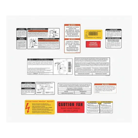 Kit Adesivos CompatÃvel Etiquetas Motor Ranger Stx 1995 R437 Cor PADRÃO Foto 1