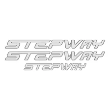 Kit Adesivos Compatível Sandero Stepway Faixas Cinza R042 Foto  mini 1