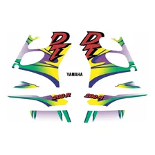 Kit Adesivos CompatÃvel Yamaha Dt 200r Dt200 1999 Branca 686 Cor DT 200R 1999 BRANCA E PINK Foto mini 1