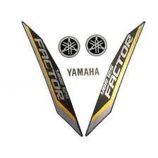 Kit Adesivos CompatÃvel Ybr 125 Factor 2012 Preta 10445 Cor YAMAHA YBR 125 FACTOR 2012 PRETA Foto mini 1