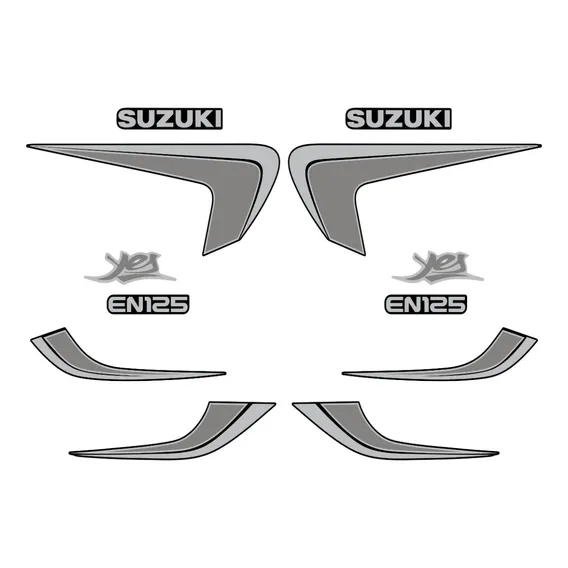 Kit Adesivos Completo Suzuki Yes En125 2006 Preta 10623 Foto 1
