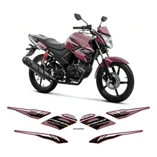 Kit Adesivos Completo Yamanha Fazer Ys 150 2016 Sed Vermelha Foto  mini 1