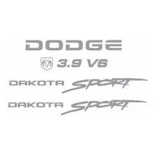 Kit Adesivos Dodge Dakota Sport 3.9 V6 Em Prata Dkt39sp Fv Foto mini 4