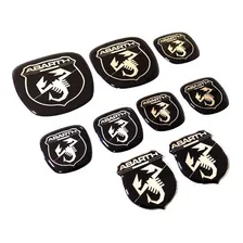 Kit Adesivos Emblemas Aplique Fiat Punto Abarth Res17 Cor Padrão Foto mini 2