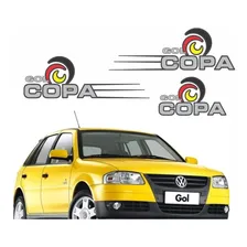 Kit Adesivos Emblemas Volkswagen Gol Copa Cor PADRÃO Foto  mini 1